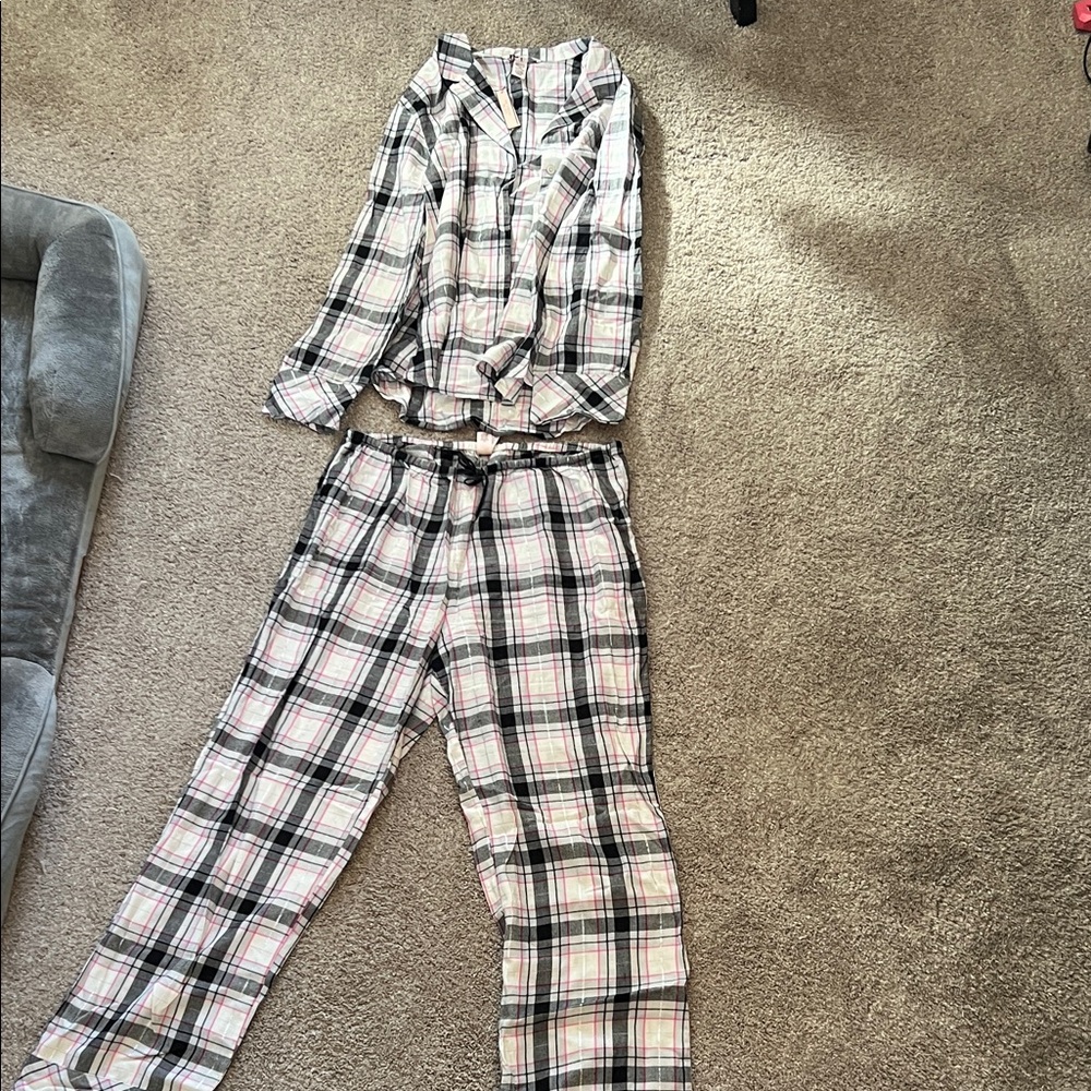 Plaid Victoria Secret Pajamas Set
